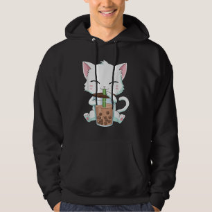 Bubble Tea Cat Boba Bubble Drinkers Cat Lovers Hoodie