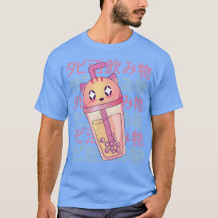 Bubble Tea Cat Japanese Drink T-Shirt