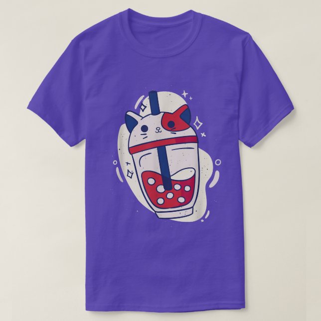 Bubble tea cat lover  T-Shirt (Design Front)