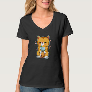 Bubble Tea Cat T-Shirt