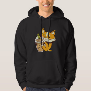 Bubble Tea Corgi Dog Puppy Boba Tea Sweet Drinks Hoodie