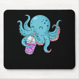 Bubble Tea Gift Kids Octopus Boba Tea Bubble Tea Mouse Mat