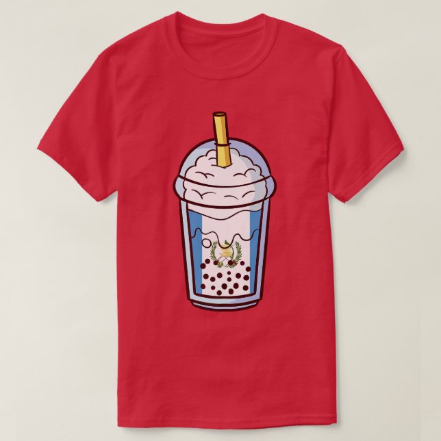 Bubble tea Guatemala Guatemala Guatemalan Premium  T-Shirt (Design Front)