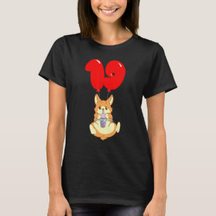 Bubble Tea Hamster 19th Birthday Kids Balloon T-Shirt
