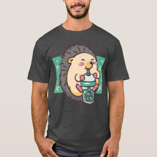 Bubble Tea Hedgehog Funny Boba Tea  450 T-Shirt