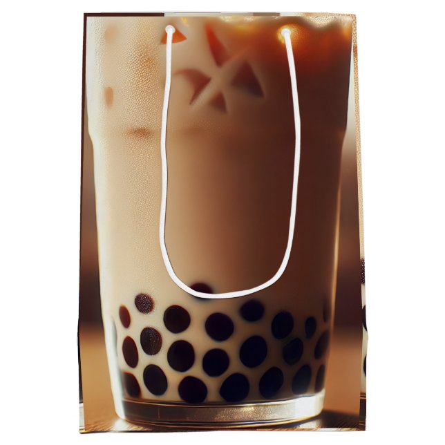 Bubble Tea In A Glass Medium Gift Bag (Back)