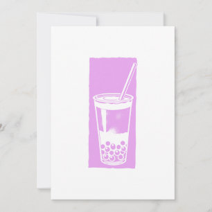 Bubble tea invitation