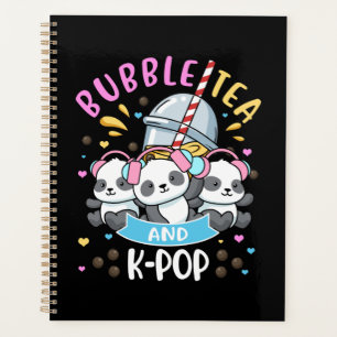 Bubble Tea K-Pop Gift Girls Boba Tea Gift Korea Planner