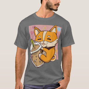 Bubble Tea Lovers Cute Kawaii With Bubble Tea Bubb T-Shirt
