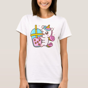 Bubble Tea Loving Unicorn T-Shirt