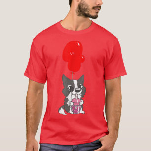Bubble Tea Puppy - 4th Birthday - Kids Balloon Par T-Shirt