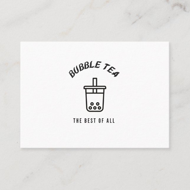 Bubble tea the best of all business card (Front)