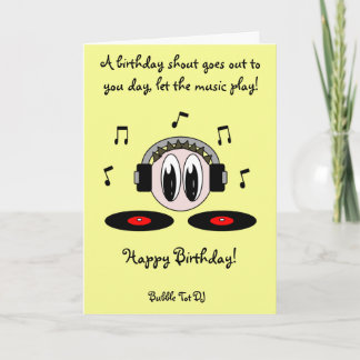 Bubble Tot DJ Card