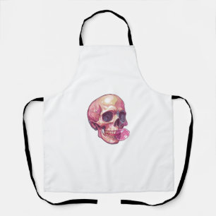 Bubble Trouble Skull � Funny Gum Skeleton Apron