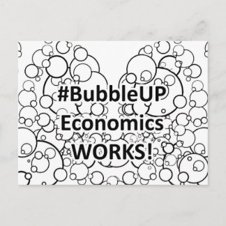Bubble Up Economics Works Postcard