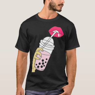 Bubble Women Sipping Boba horse horseman T-Shirt