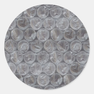 Bubble wrap classic round sticker