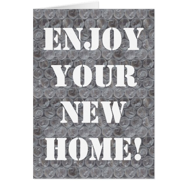 Bubble wrap housewarming (Front)