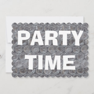 Bubble wrap housewarming party invitation