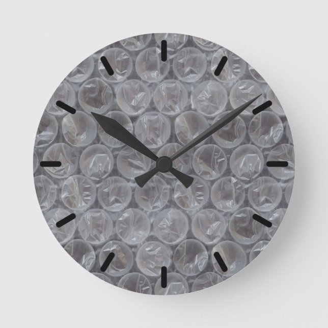 Bubble wrap round clock (Front)