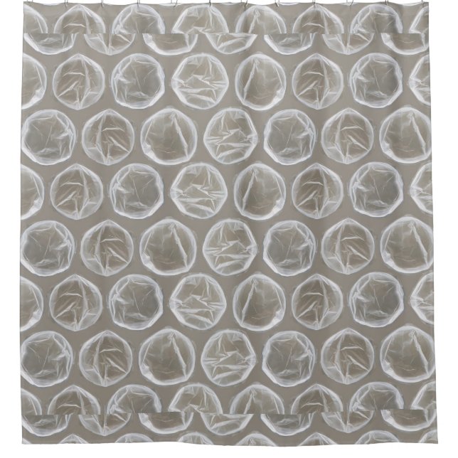bubble wrap shower curtain bathroom (Front)