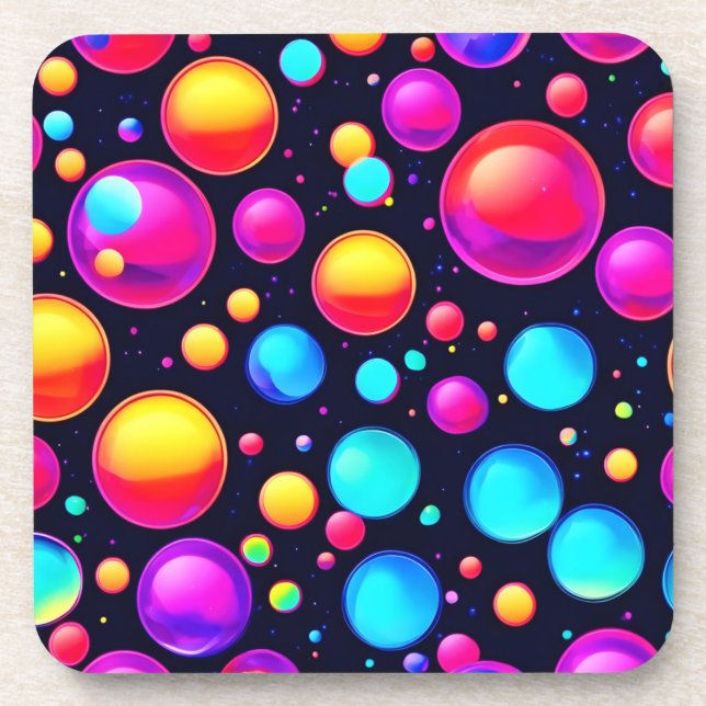 Bubbled Bliss Art Coaster (Front)