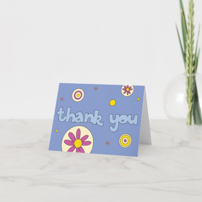 BubbleFlower Thank You Card (Front)