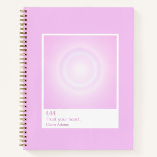 Bubblegum Aura Swatch Angel Number Notebook