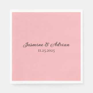 Bubblegum Blush Wedding Napkin