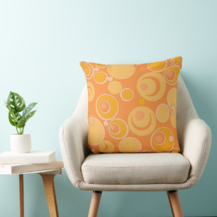 Bubblegum Bubbles Everywhere Orange Cushion