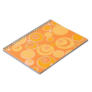 Bubblegum Bubbles Everywhere Orange Notebook