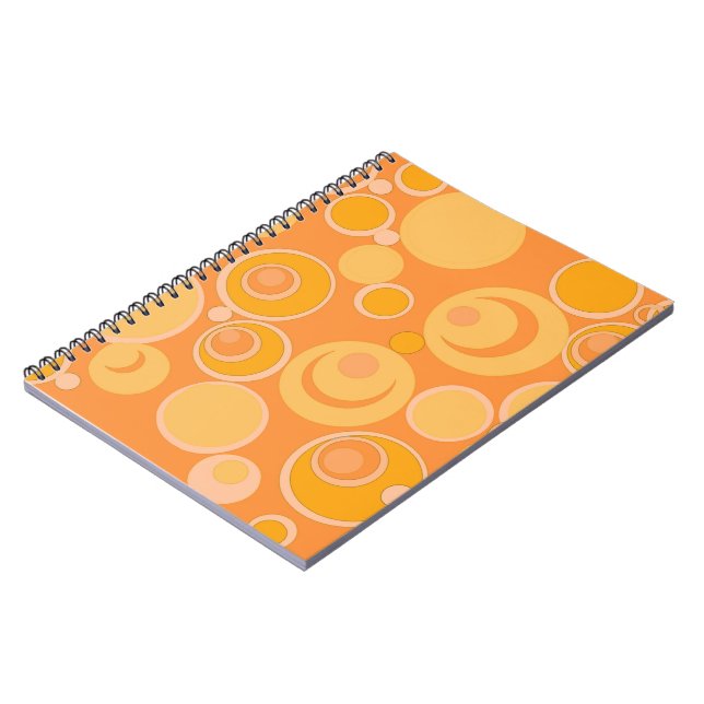 Bubblegum Bubbles Everywhere Orange  Notebook (Left Side)