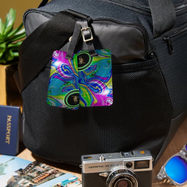 Bubblegum Lawn Bowl, Luggage Tag (Front & Back)