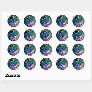 Bubblegum Lawn Bowls, Round Stickers