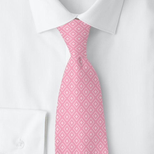 Bubblegum Notched Diamond Tie (Creator Uploaded)