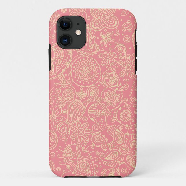 Bubblegum Paisley Case-Mate iPhone Case (Back)