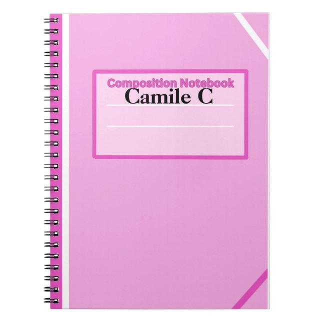 Bubblegum Personalised Composition Notebook (Front)