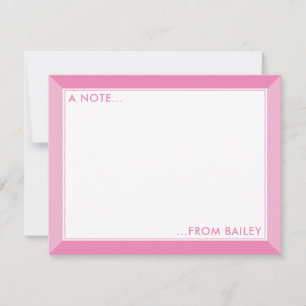 Bubblegum Pink 2-Tone Cute Girly Card