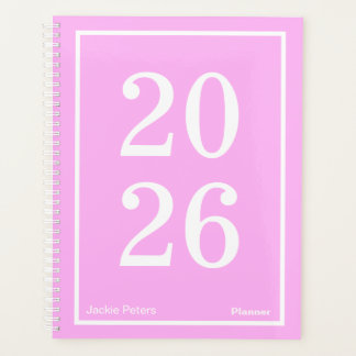 Bubblegum Pink Big Year Large Planner