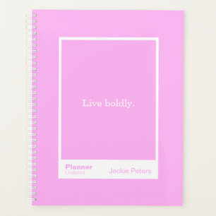 Bubblegum Pink Block Quote   Fully Customizable Planner