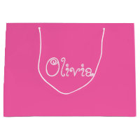 Bubblegum Pink Colour Baby Shower Gift Bag