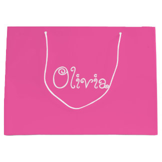 Bubblegum Pink Colour Baby Shower Gift Bag