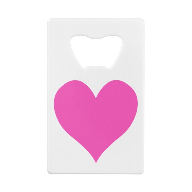 Bubblegum Pink Cute Heart Shape (Back)