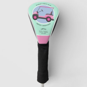 Bubblegum Pink Golf Cart Mum's Golf Head Cover