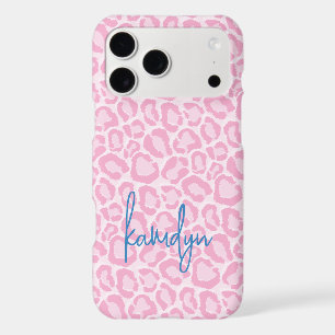 Bubblegum Pink Leopard Print Signature Monogram