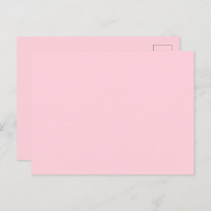 Bubblegum Pink Pretty And Yummy Solid Colour Postcard