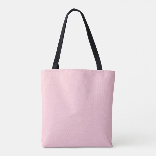 Bubblegum Pink Pretty And Yummy Solid Colour Tote Bag (Back)