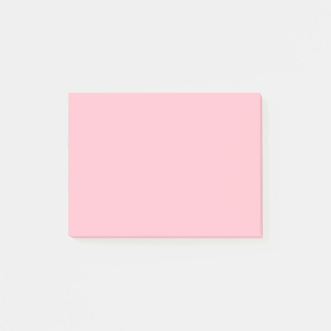 Bubblegum Pink Solid Colour Post-it Notes (Front)