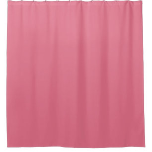 Bubblegum Pink Solid Colour Print, Rouge Blush Pin Shower Curtain