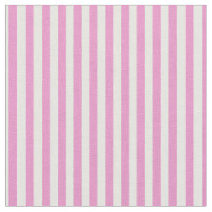 Bubblegum Pink & White Stripes Fabric